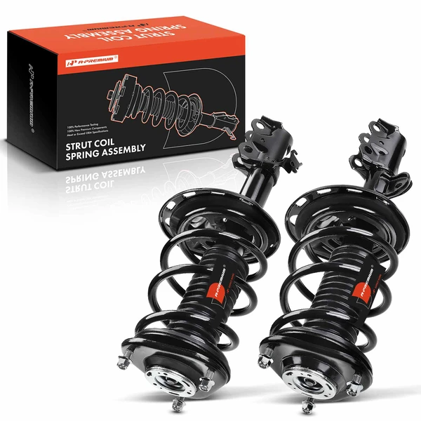 2-Pc Complete Strut + Coil Spring, Front Driver & Passenger, A-Premium APSA0746