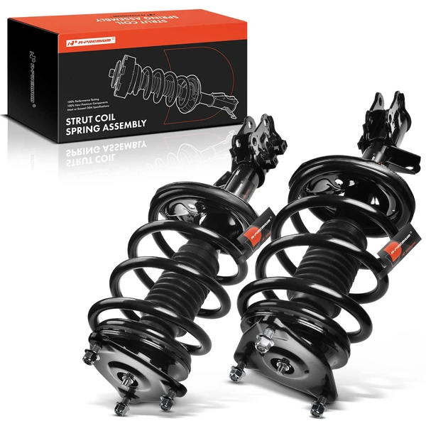 2-Pc Complete Strut + Coil Spring, Front Driver & Passenger, A-Premium APSA0747