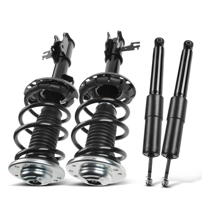 4 Pcs Front & Rear Complete Strut & Coil Spring Assembly