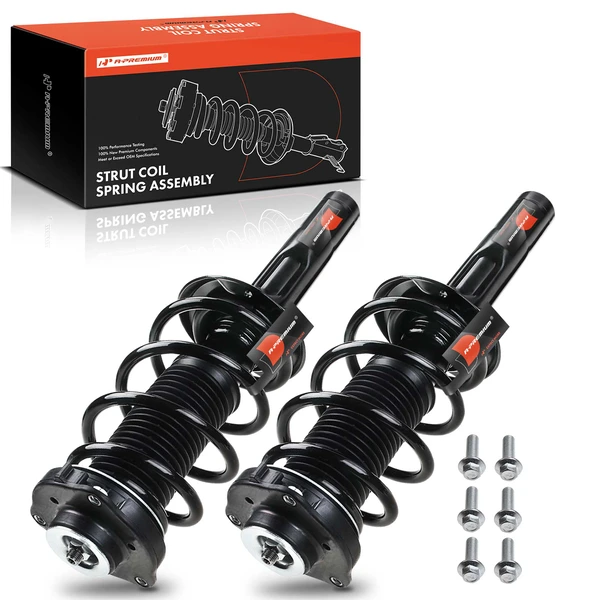 2006-2013 Audi A3 Quattro 2-Pc Strut and Coil Spring Assembly Set Front Driver & Passenger A-Premium APSA0753