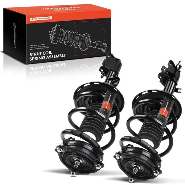 2-Pc Complete Strut + Coil Spring, Front Driver & Passenger, A-Premium APSA0756