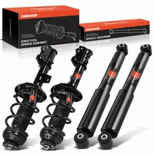 4 Pcs Front & Rear Complete Strut & Coil Spring Assembly
