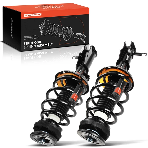 2-Pc Complete Strut + Coil Spring, Front Driver & Passenger, A-Premium APSA0765