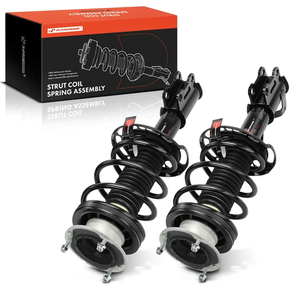 2-Pc Complete Strut + Coil Spring, Front Driver & Passenger, A-Premium APSA1968
