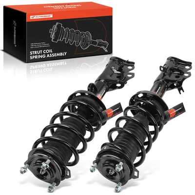 2 Pcs Front Driver & Passenger Complete Strut with Coil Spring