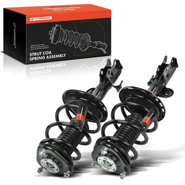 2-Pc Complete Strut + Coil Spring, Front Driver & Passenger, A-Premium APSA1951
