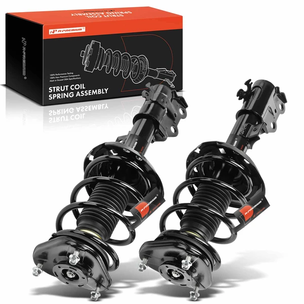 2-Pc Strut and Coil Spring Assembly Set Front Driver & Passenger A-Premium APSA2008