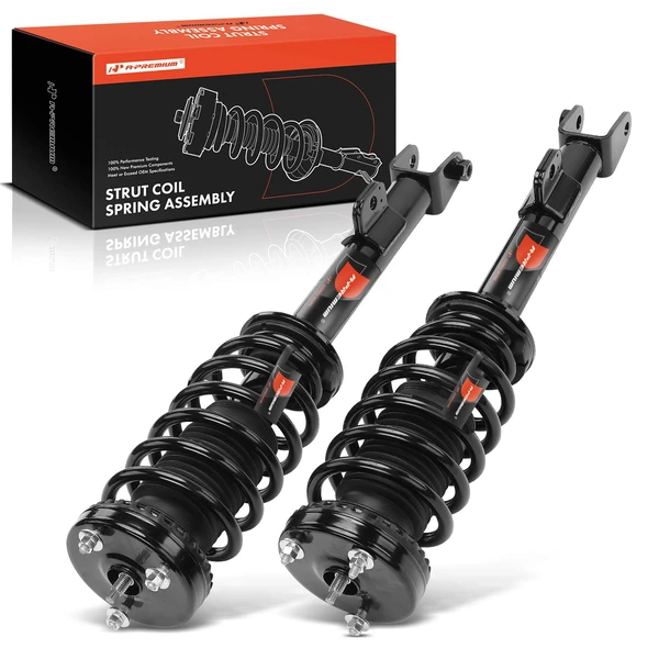 2-Pc Complete Strut + Coil Spring, Front Driver & Passenger, A-Premium APSA0785