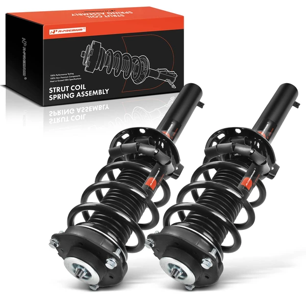 2-Pc Complete Strut + Coil Spring, Front Driver & Passenger, A-Premium APSA0787
