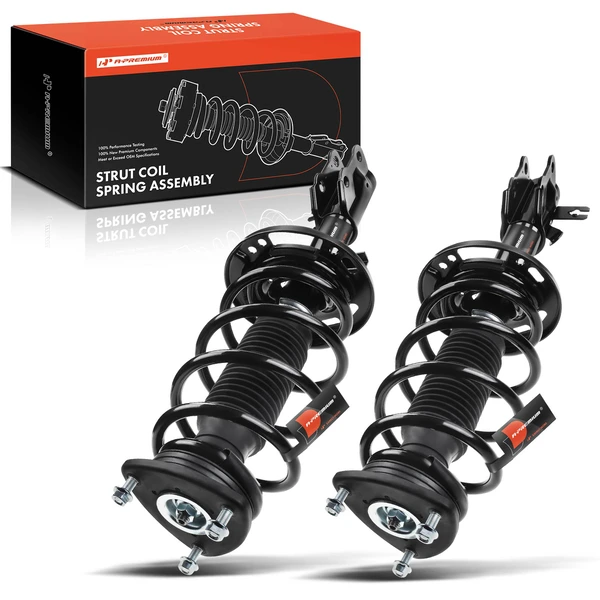 2-Pc Complete Strut + Coil Spring, Front Driver & Passenger, A-Premium APSA0790