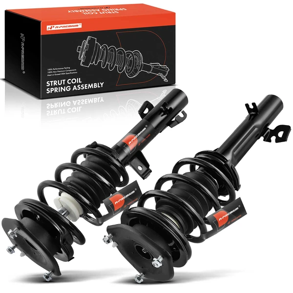 2011-2016 Mini Cooper Countryman 2-Pc Strut and Coil Spring Assembly Set Front Driver & Passenger A-Premium APSA0793