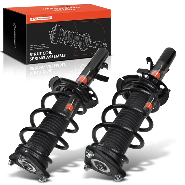 2-Pc Complete Strut + Coil Spring, Front Driver & Passenger, A-Premium APSA0805