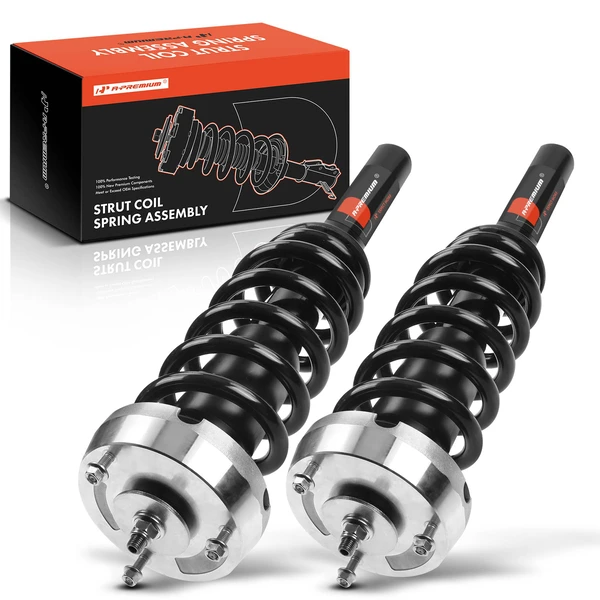 2-Pc Complete Strut + Coil Spring, Front Driver & Passenger, A-Premium APSA0807
