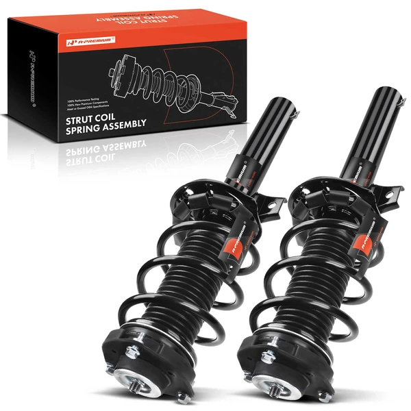 2-Pc Strut and Coil Spring Assembly Set Front Driver & Passenger A-Premium APSA0808