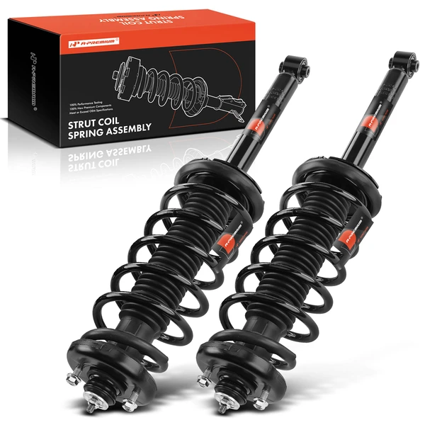2-Pc Strut and Coil Spring Assembly Set Rear Driver & Passenger A-Premium APSA0809