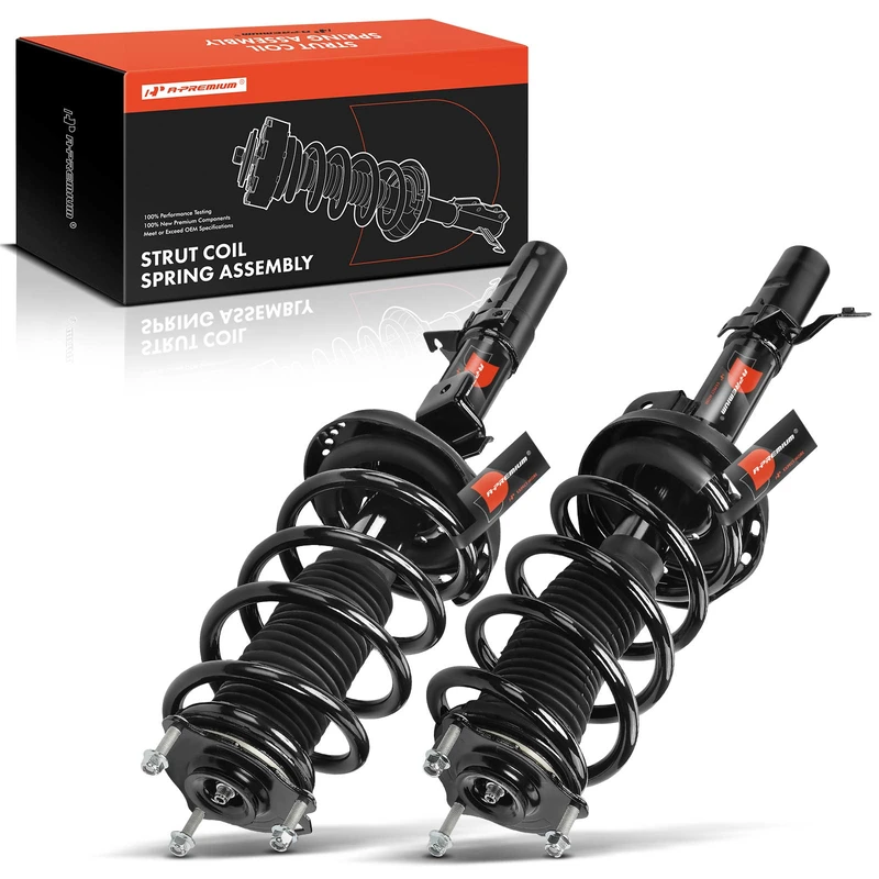 2-Pc Complete Strut + Coil Spring, Front Driver & Passenger, A-Premium APSA2040