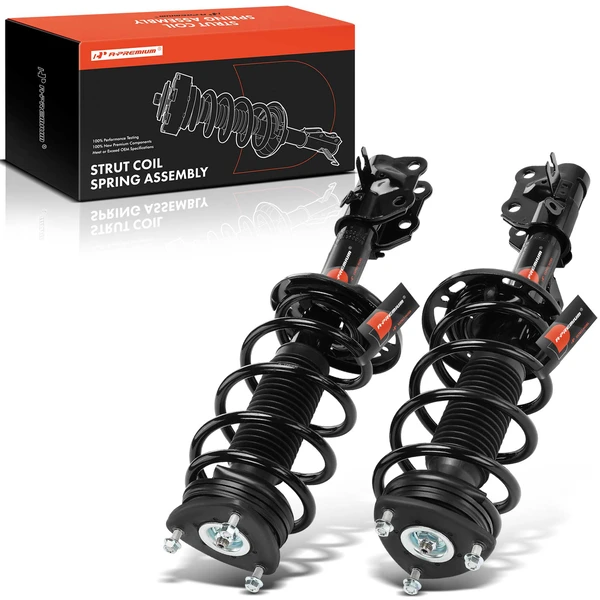 2-Pc Complete Strut + Coil Spring, Front Driver & Passenger, A-Premium APSA2444
