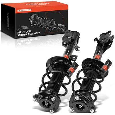 2 Pcs Front Complete Strut & Coil Spring Assembly