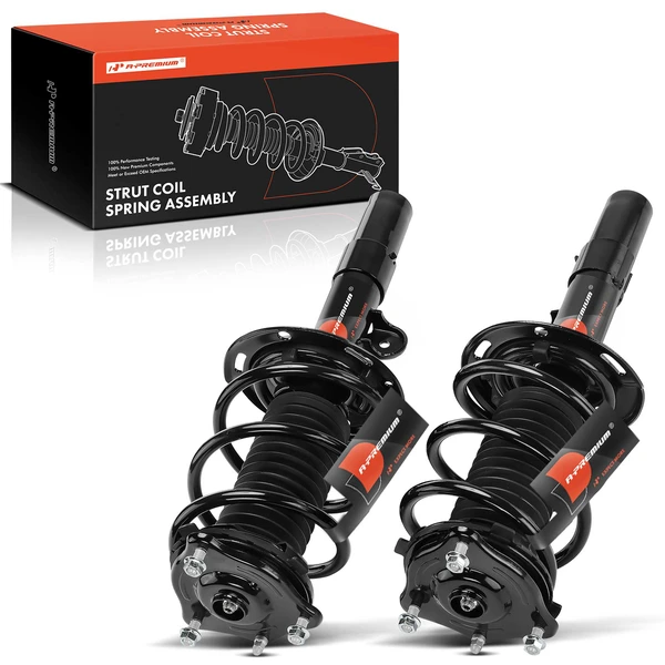 2-Pc Strut and Coil Spring Assembly Set Front Driver & Passenger A-Premium APSA2448