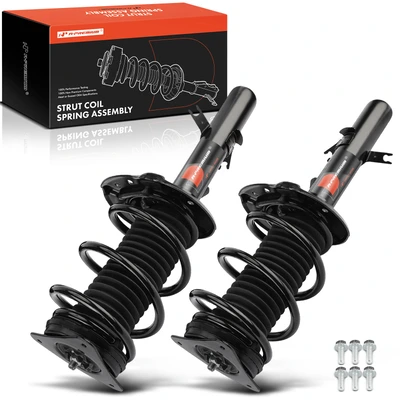 2 Pcs Front Suspension Strut & Coil Spring Assembly