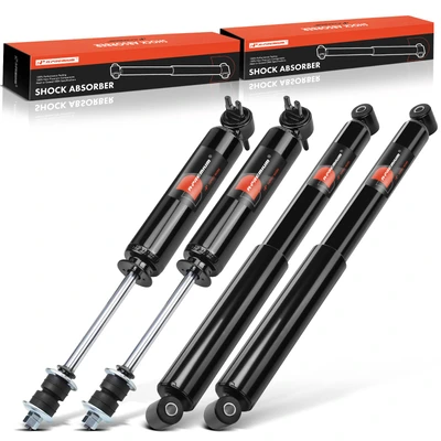 4 Pcs Front & Rear Shock Absorber