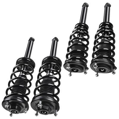 4 Pcs Front & Rear Complete Strut & Coil Spring Assembly