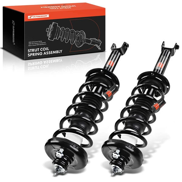 2-Pc Complete Strut + Coil Spring, Rear Driver & Passenger, A-Premium APSA1017
