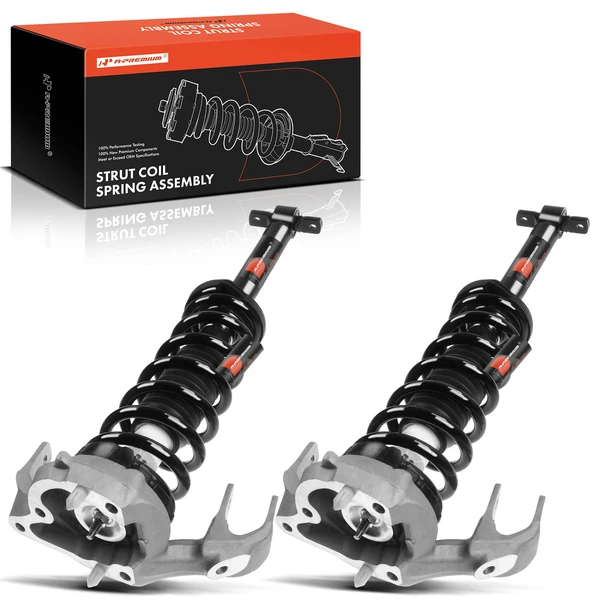 2-Pc Complete Strut + Coil Spring, Front Driver & Passenger, A-Premium APSA1018