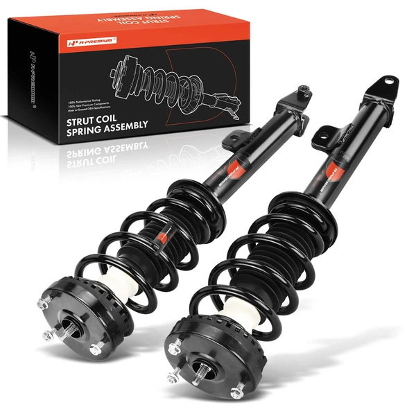 2-Pc Complete Strut + Coil Spring, Front Driver & Passenger, A-Premium APSA1024