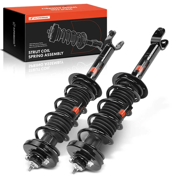 2-Pc Complete Strut + Coil Spring, Rear Driver & Passenger, A-Premium APSA2051