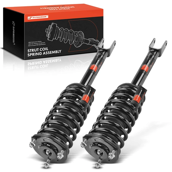 2-Pc Complete Strut + Coil Spring, Front Driver & Passenger, A-Premium APSA2057