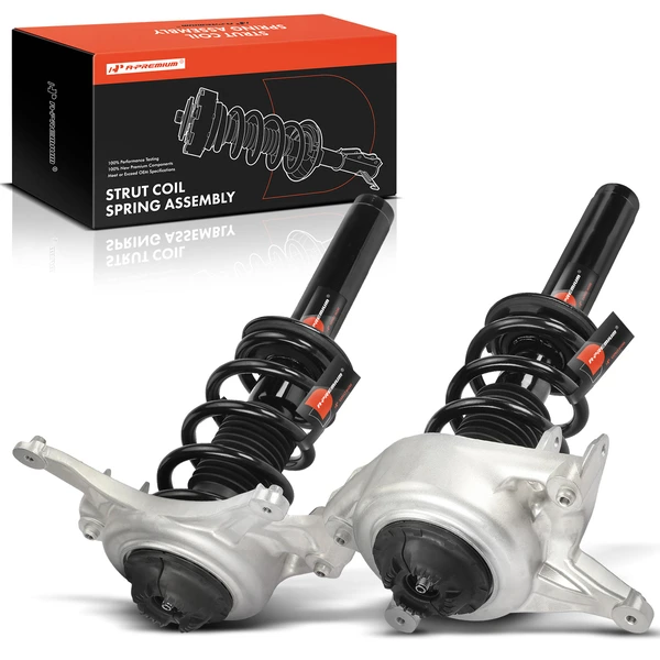 2009-2012 Audi Q5 2-Pc Strut and Coil Spring Assembly Set Front Driver & Passenger A-Premium APSA2081
