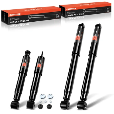 4 Pcs Front & Rear Shock Absorbers