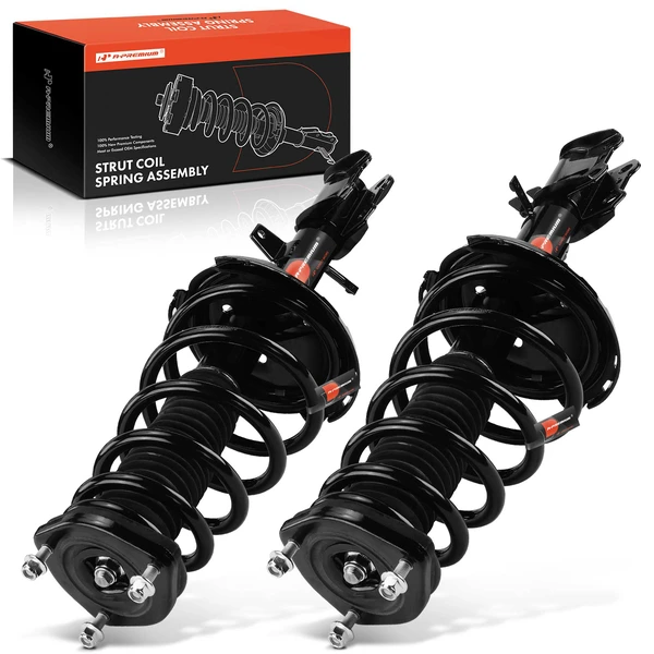 2008-2013 Toyota Highlander 2-Pc Strut and Coil Spring Assembly Set Rear Driver & Passenger A-Premium APSA1142