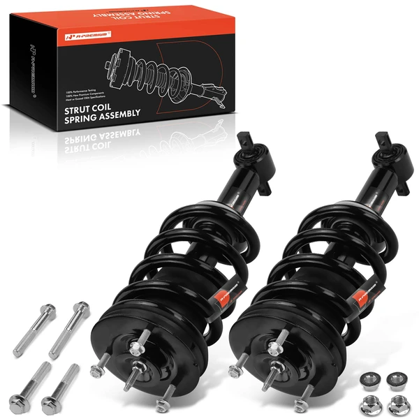 2015-2020 Chevrolet Suburban 2-Pc Shock Absorbers Front Driver & Passenger A-Premium APSA2486