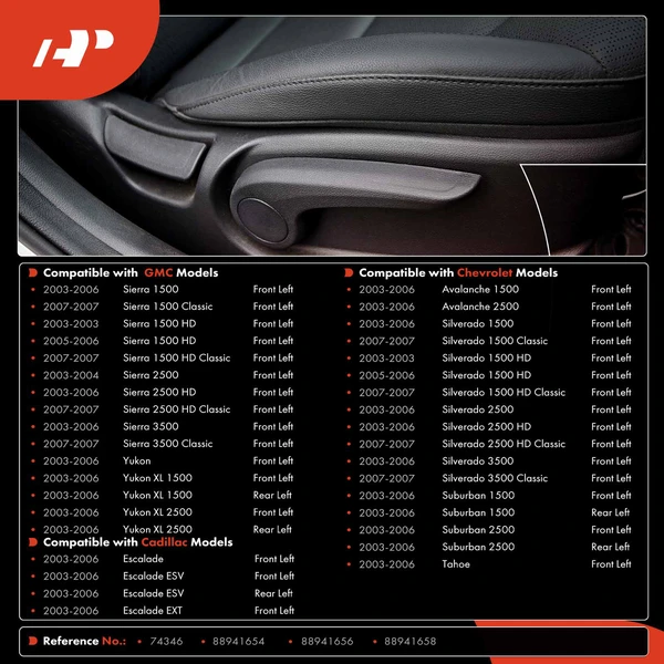 Front Driver Seat Adjustment Handle for Chevy Silverado 1500 03-06 Cadillac GMC