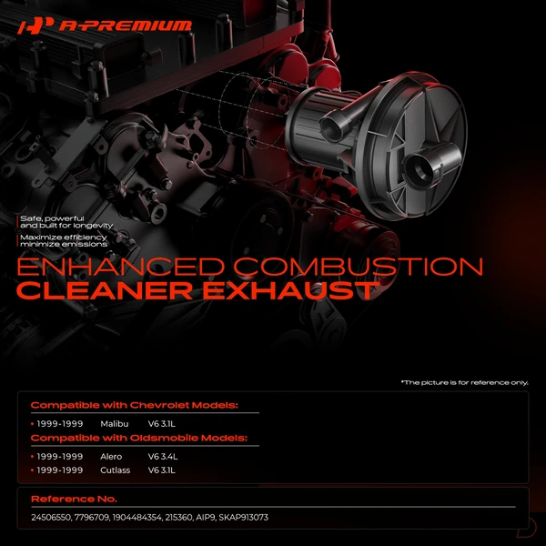 Secondary Air Injection Pump for Chevy Malibu Olds Cutlass Alero 1999 3.1L 3.4L