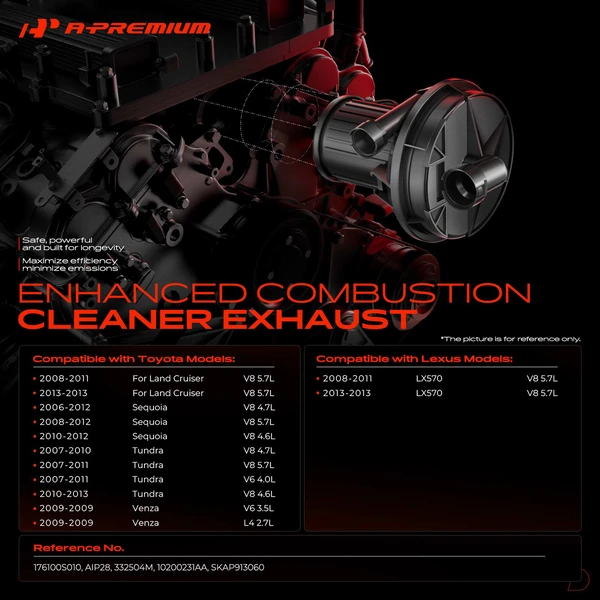 Secondary Air Injection Pump for Toyota Tundra 07-13 Land Cruiser 08-13 Lexus