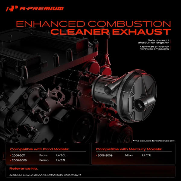 Secondary Air Injection Pump for Ford Focus 2006-2011 Fusion Mercury Milan 2006-2009