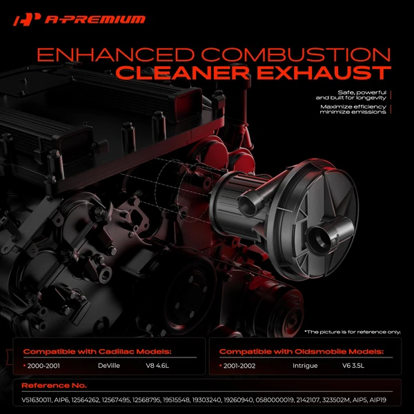 Secondary Air Injection Pump for Cadillac DeVille 2000-2001 Oldsmobile Intrigue