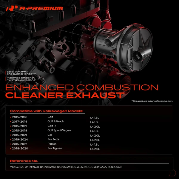 Secondary Air Injection Pump for Volkswagen Jetta Passat Golf Tiguan 1.8L 2.0L