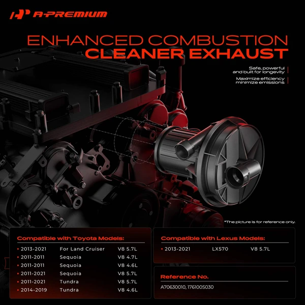 Secondary Air Injection Pump for Toyota Tundra Sequoia 11-21 Land Cruiser Lexus