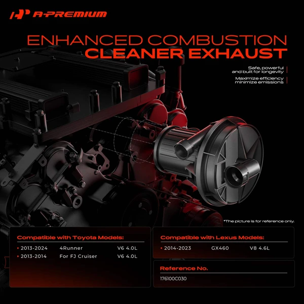 Secondary Air Injection Pump for Lexus GX460 2014-2023 Toyota 4Runner FJ Cruiser