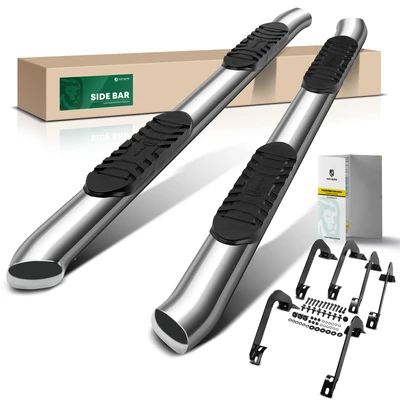 5 Inch Chrome S/S 304 Oval Bent End Side Step Bars