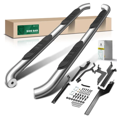 3 Inch Chrome S/S 304 Round Side Step Bars