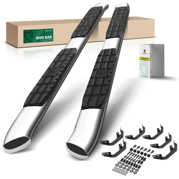 4.25 Inch Chrome S/S 304 Side Step Bars for 2015-2022 Chevrolet Colorado