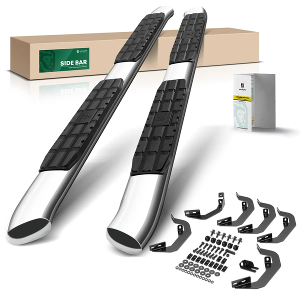 4.25 Inch Chrome S/S 304 PNC Series Side Step Bars for Chevy Silverado GMC