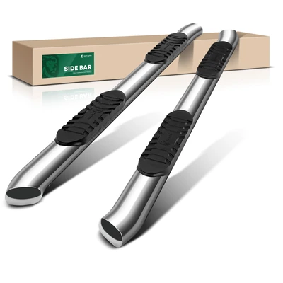 5 Inch Chrome S/S 304 Oval Bent End Side Step Bars