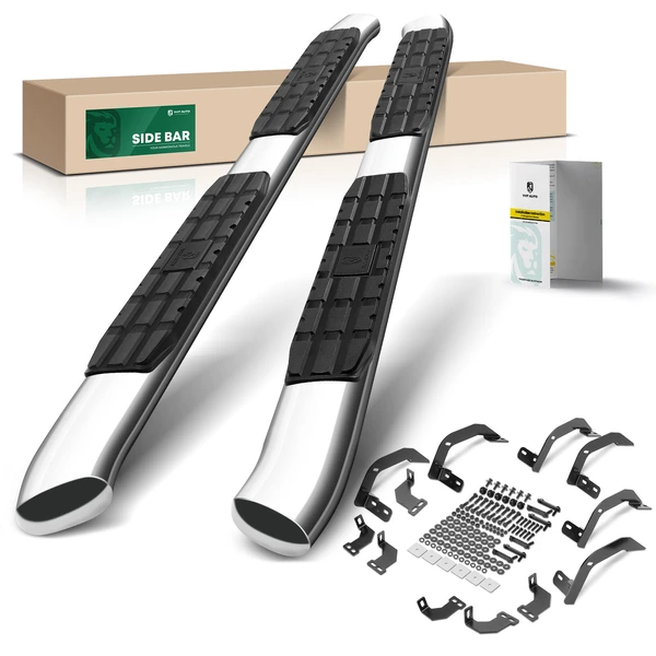 4.25 Inch Chrome S/S 304 Side Step Bars for 2009-2010 Dodge Ram 1500