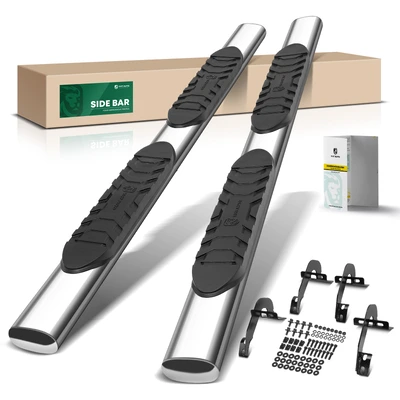 5 Inch Chrome S/S 304 Oval Straight Side Step Bars